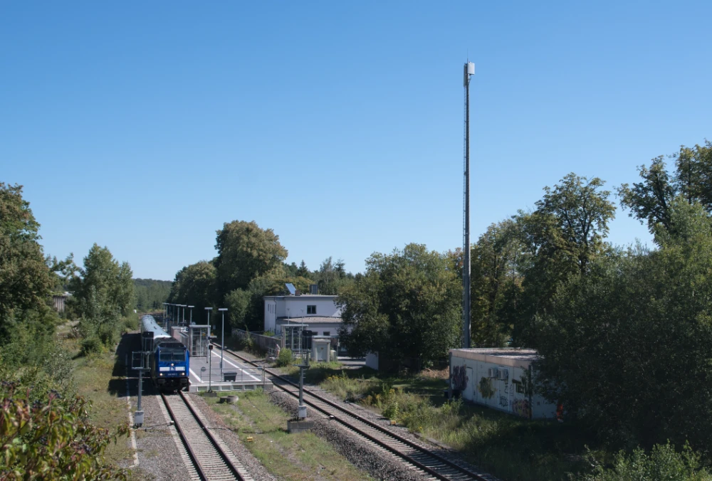 5G Mobilfunk entlang der Gleise bei der Deutschen Bahn